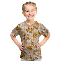 Mokihana Maile Ilima Leis Paniolo Palaka Kid T Shirt Hawaiian Kula Spirit - Polynesian Pride
