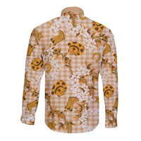 Mokihana Maile Ilima Leis Paniolo Palaka Long Sleeve Button Shirt Hawaiian Kula Spirit - Polynesian Pride
