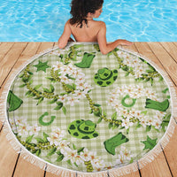 Mokihana Maile Ilima Leis Paniolo Palaka Beach Blanket Hawaiian Omaomo Ala Spirit - Polynesian Pride