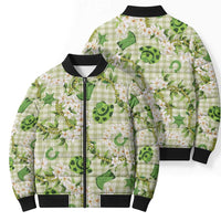 Mokihana Maile Ilima Leis Paniolo Palaka Bomber Puffer Jacket Hawaiian Omaomo Ala Spirit - Polynesian Pride