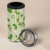 Mokihana Maile Ilima Leis Paniolo Palaka 4 in 1 Can Cooler Tumbler Hawaiian Omaomo Ala Spirit - Polynesian Pride
