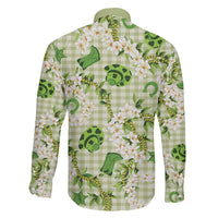 Mokihana Maile Ilima Leis Paniolo Palaka Family Matching Long Sleeve Bodycon Dress and Hawaiian Shirt Hawaiian Omaomo Ala Spirit LT9 - Polynesian Pride