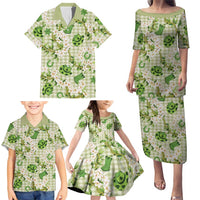 Mokihana Maile Ilima Leis Paniolo Palaka Family Matching Puletasi and Hawaiian Shirt Hawaiian Omaomo Ala Spirit LT9 - Polynesian Pride