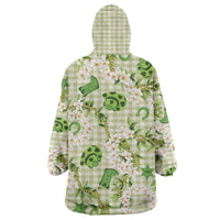 Mokihana Maile Ilima Leis Paniolo Palaka Wearable Blanket Hoodie Hawaiian Omaomo Ala Spirit - Polynesian Pride