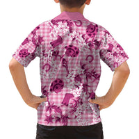 Mokihana Maile Ilima Leis Paniolo Palaka Family Matching Puletasi and Hawaiian Shirt Hawaiian Omaomo Ulaula Spirit LT9 - Polynesian Pride