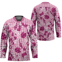 Mokihana Maile Ilima Leis Paniolo Palaka Hockey Jersey Hawaiian Omaomo Ulaula Spirit LT9 - Polynesian Pride