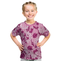 Mokihana Maile Ilima Leis Paniolo Palaka Kid T Shirt Hawaiian Omaomo Ulaula Spirit - Polynesian Pride