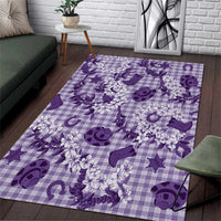 Mokihana Maile Ilima Leis Paniolo Palaka Area Rug Hawaiian Poni Spirit - Polynesian Pride