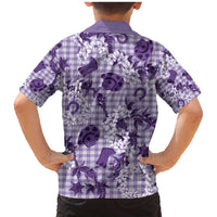 Mokihana Maile Ilima Leis Paniolo Palaka Family Matching Mermaid Dress and Hawaiian Shirt Hawaiian Poni Spirit LT9 - Polynesian Pride