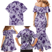 Mokihana Maile Ilima Leis Paniolo Palaka Family Matching Mermaid Dress and Hawaiian Shirt Hawaiian Poni Spirit LT9 - Polynesian Pride