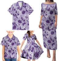 Mokihana Maile Ilima Leis Paniolo Palaka Family Matching Puletasi and Hawaiian Shirt Hawaiian Poni Spirit LT9 - Polynesian Pride