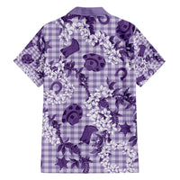 Mokihana Maile Ilima Leis Paniolo Palaka Family Matching Short Sleeve Bodycon Dress and Hawaiian Shirt Hawaiian Poni Spirit LT9 - Polynesian Pride