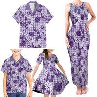 Mokihana Maile Ilima Leis Paniolo Palaka Family Matching Tank Maxi Dress and Hawaiian Shirt Hawaiian Poni Spirit LT9 - Polynesian Pride
