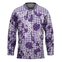 Mokihana Maile Ilima Leis Paniolo Palaka Hockey Jersey Hawaiian Poni Spirit - Polynesian Pride