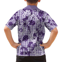 Mokihana Maile Ilima Leis Paniolo Palaka Kid Hawaiian Shirt Hawaiian Poni Spirit - Polynesian Pride