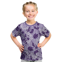 Mokihana Maile Ilima Leis Paniolo Palaka Kid T Shirt Hawaiian Poni Spirit - Polynesian Pride