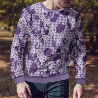 Mokihana Maile Ilima Leis Paniolo Palaka Ugly Christmas Sweater Hawaiian Poni Spirit - Polynesian Pride