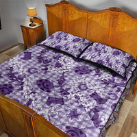 Mokihana Maile Ilima Leis Paniolo Palaka Quilt Bed Set Hawaiian Poni Spirit - Polynesian Pride