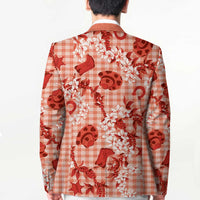 Mokihana Maile Ilima Leis Paniolo Palaka Blazer Hawaiian Ulaula Spirit - Polynesian Pride