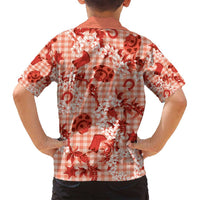 Mokihana Maile Ilima Leis Paniolo Palaka Family Matching Puletasi and Hawaiian Shirt Hawaiian Ulaula Spirit LT9 - Polynesian Pride
