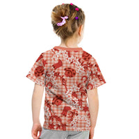 Mokihana Maile Ilima Leis Paniolo Palaka Kid T Shirt Hawaiian Ulaula Spirit - Polynesian Pride
