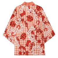 Mokihana Maile Ilima Leis Paniolo Palaka Kimono Hawaiian Ulaula Spirit - Polynesian Pride