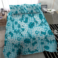 Mokihana Maile Ilima Leis Paniolo Palaka Bedding Set Hawaiian Polu Opa Spirit - Polynesian Pride