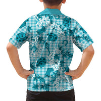 Mokihana Maile Ilima Leis Paniolo Palaka Family Matching Mermaid Dress and Hawaiian Shirt Hawaiian Polu Opa Spirit LT9 - Polynesian Pride