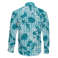 Mokihana Maile Ilima Leis Paniolo Palaka Family Matching Short Sleeve Bodycon Dress and Hawaiian Shirt Hawaiian Polu Opa Spirit LT9 - Polynesian Pride