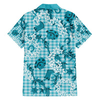 Mokihana Maile Ilima Leis Paniolo Palaka Family Matching Tank Maxi Dress and Hawaiian Shirt Hawaiian Polu Opa Spirit LT9 - Polynesian Pride