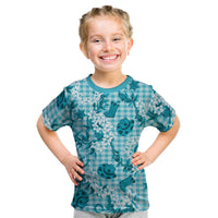 Mokihana Maile Ilima Leis Paniolo Palaka Kid T Shirt Hawaiian Polu Opa Spirit - Polynesian Pride