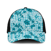 Mokihana Maile Ilima Leis Paniolo Palaka Mesh Trucker Cap Hawaiian Polu Opa Spirit - Polynesian Pride