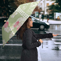Leaf Green Hawaii Anthurium Plumeria Lei Umbrella