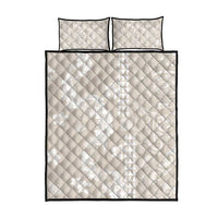 Suede Beige Hawaii Anthurium Plumeria Lei Quilt Bed Set