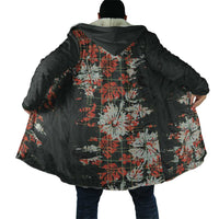 Hawaii Tartan With Hibiscus Cloak Polynesian Pattern Vintage