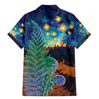 Personalised New Zealand Matariki Art Star Family Matching Mermaid Dress and Hawaiian Shirt Koru Fern Night Starry Sky LT9 - Polynesian Pride