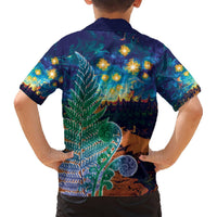 Personalised New Zealand Matariki Art Star Hawaiian Shirt Koru Fern Night Starry Sky LT9 - Polynesian Pride