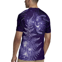 New Zealand Matariki Rugby Jersey Purple Milky Way Stars Night Sky