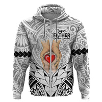 Polynesian Fathers Day Gift For Dad Hoodie Super Father In The World Black Polynesian Pattern LT9 - Polynesian Pride