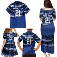 Fiji Rugby Pacific Custom Family Matching Puletasi and Hawaiian Shirt Pasifika Tapa Pattern