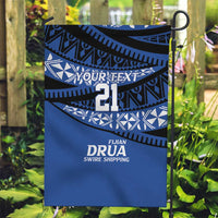 Fiji Rugby Pacific Custom Garden Flag Pasifika Tapa Pattern