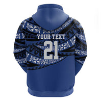 Fiji Rugby Pacific Custom Hoodie Pasifika Tapa Pattern