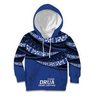 Fiji Rugby Pacific Custom Kid Hoodie Pasifika Tapa Pattern