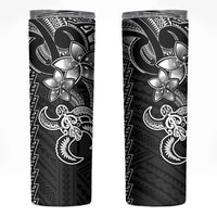White Hawaiian Kakau Turtle Skinny Tumbler Polynesian Tribal LT9 White - Polynesian Pride