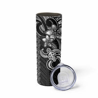 White Hawaiian Kakau Turtle Skinny Tumbler Polynesian Tribal LT9 - Polynesian Pride