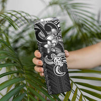 White Hawaiian Kakau Turtle Skinny Tumbler Polynesian Tribal LT9 - Polynesian Pride