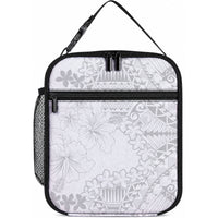 American Samoa Lotu Tamaiti Lunch Bag White Sunday Plumeria White Vibe