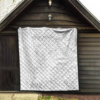 American Samoa Lotu Tamaiti Quilt White Sunday Plumeria White Vibe LT9 - Polynesian Pride