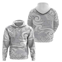 Lotu Tamaiti Samoa Siapo Zip Hoodie White Sunday With Teuila Torch Ginger