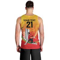 Custom Cricket PNG East Asia-Pacific Men Tank Top Papua New Guinea Rise to Power LT9 - Polynesian Pride